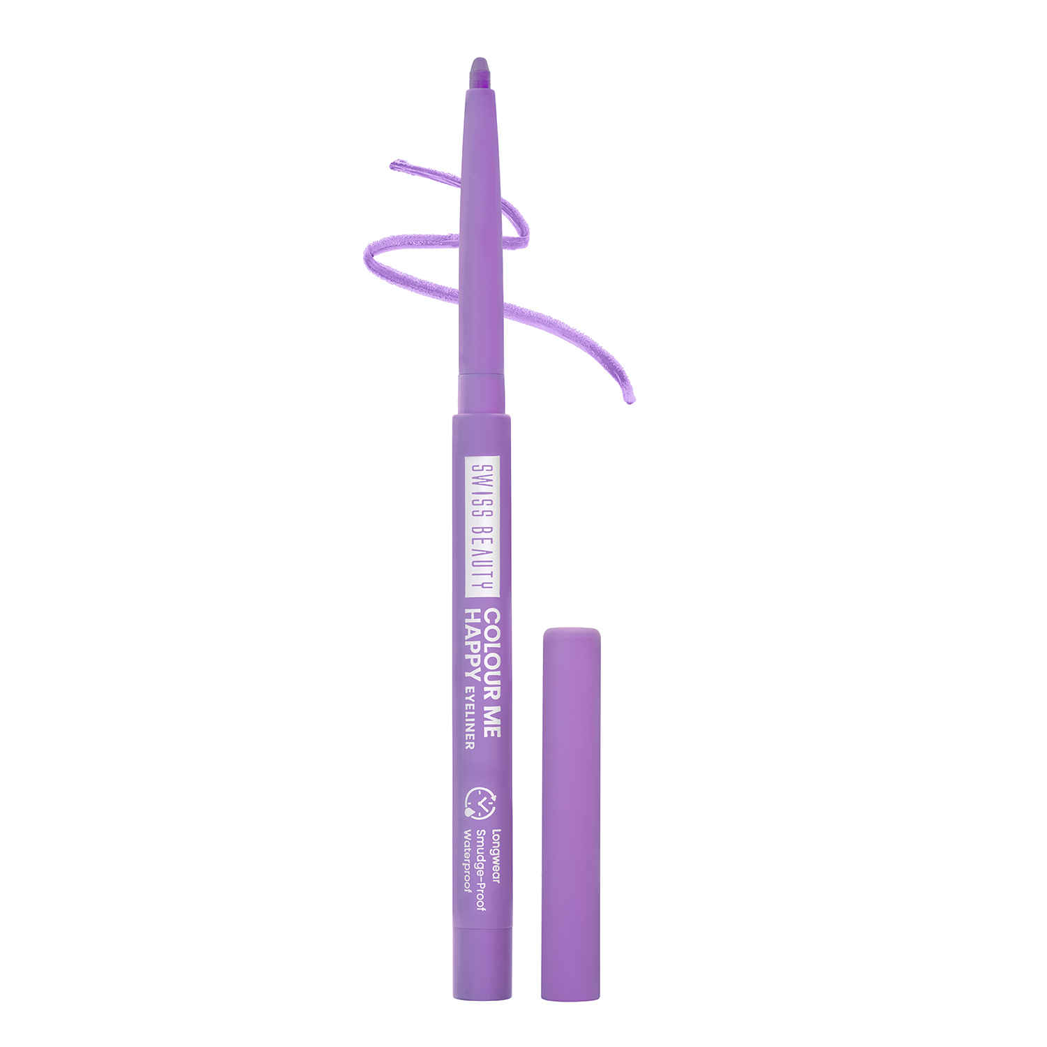 Buy Swiss Beauty Colour Me Happy Eyeliner | Waterproof & Smudge-Proof | Long-Lasting |8-Purple Aster 0.4 gm - Purplle