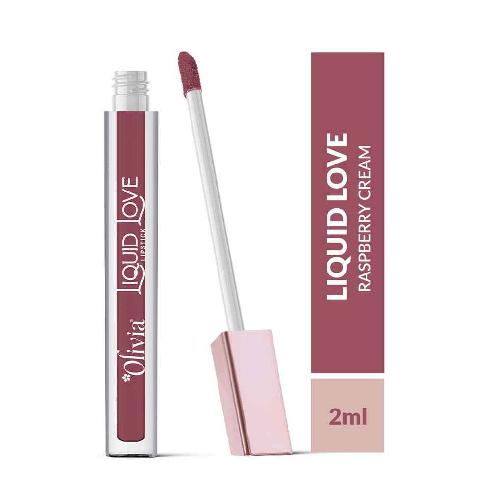 Buy Olivia Liquid Love LipstickRasberry Cream 10 - 2 ml - Purplle
