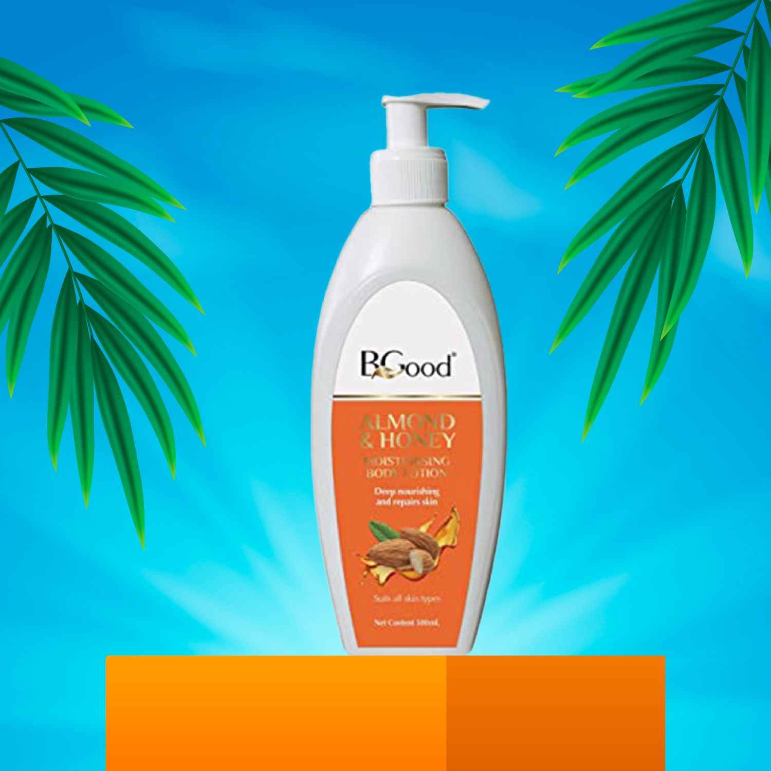 Buy Bgood| Almond Honey Moisturising Body Lotion - 500 Ml| Body Lotion Cream for Women & Men| Body Lotion for Dry Skin| Winter & Summer Body Lotion| All Day Skin Care| Body Lotion for All Skin Type - Purplle