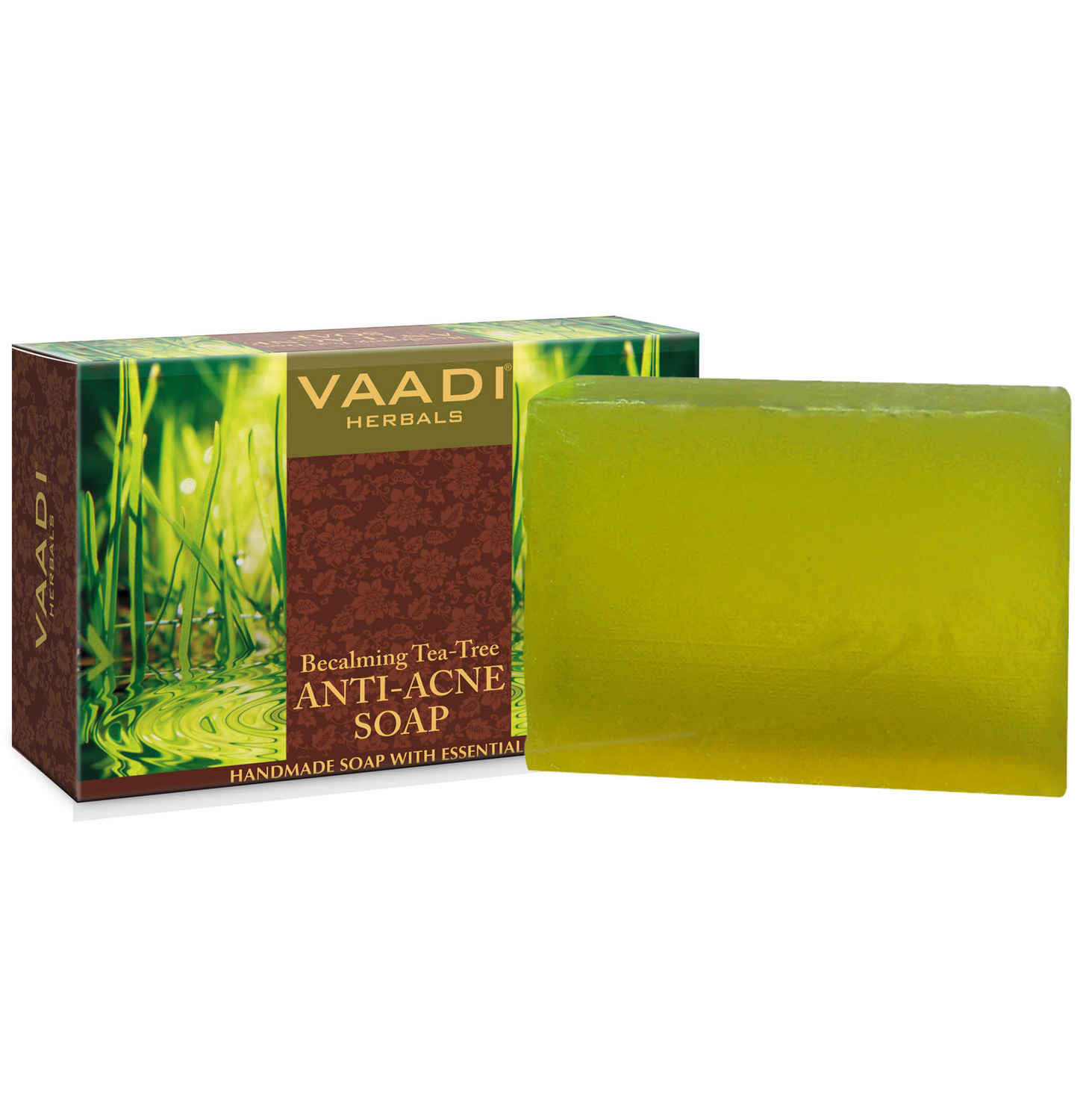 Buy Vaadi Herbals Becalming Tea Tree Soap Anti-Acne Therapy (75 gm) - Purplle