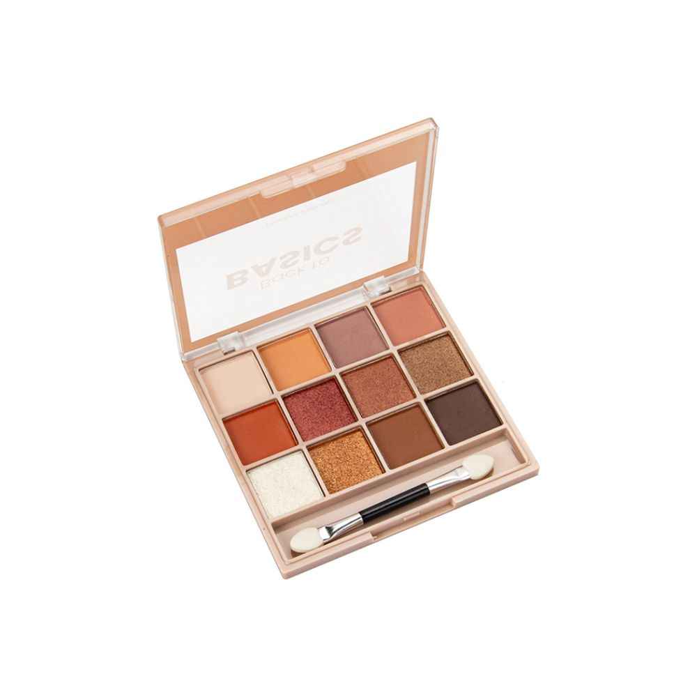 Buy MARS 12 Shades Back to Basics Eyeshadow Palette with Free Applicator | Matte | Shimmer | Beginner Friendly & Long Lasting Eye Shadow Palette (14.4 gm) (Shade-02) - Purplle