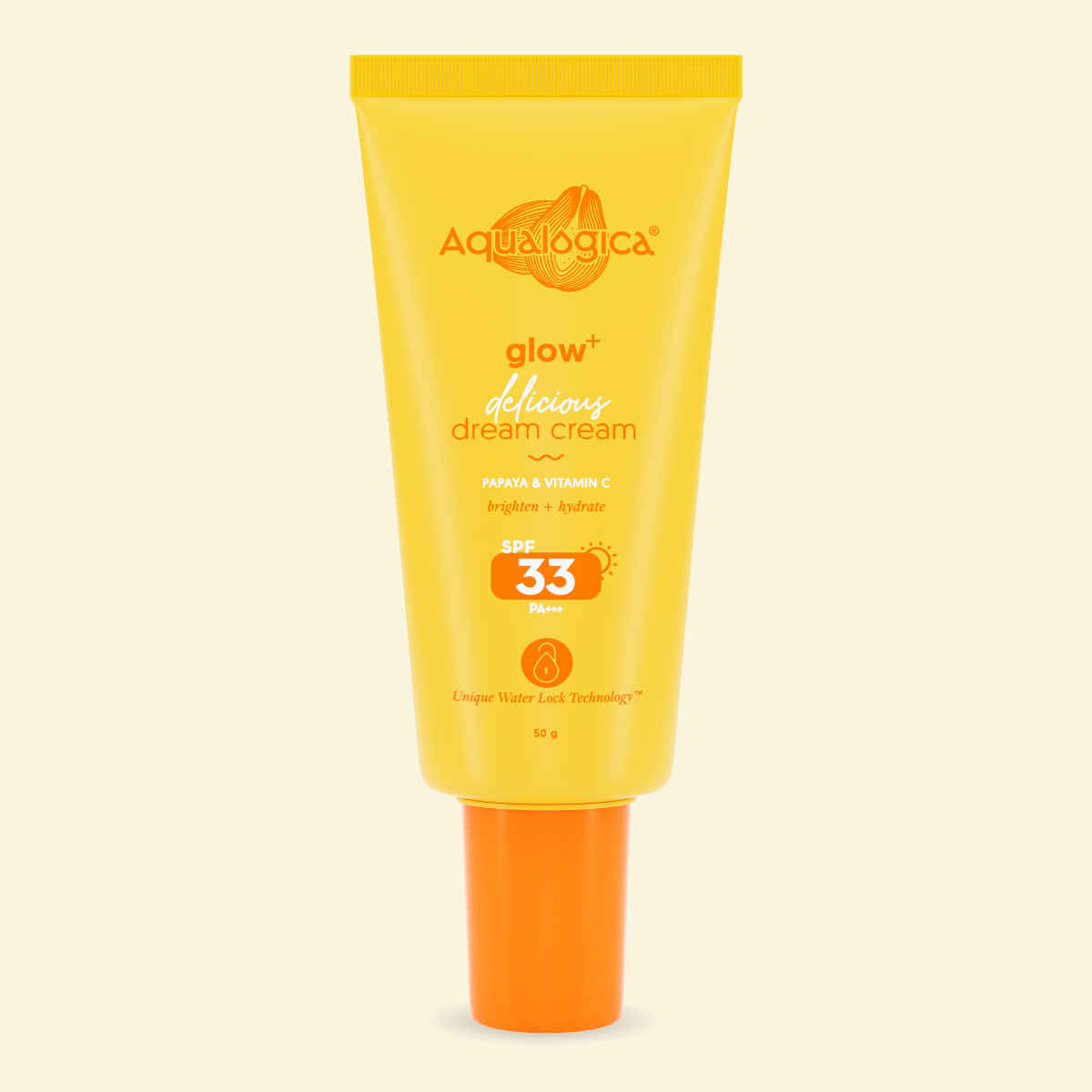 Buy Aqualogica Glow+ Delicious Dream Cream with Vitamin C & Papaya - 50 gm - Purplle