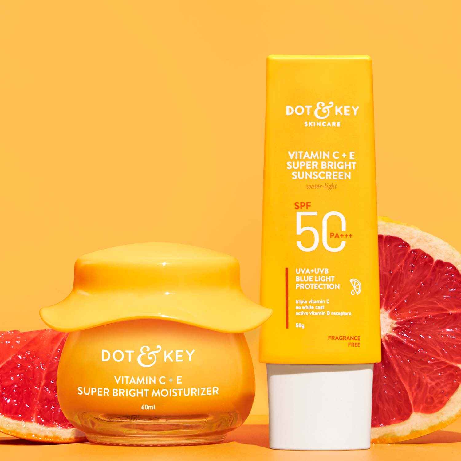 Buy Dot & Key Bestselling Vitamin C Sun Protect Duo - 110g |Sunscreen, Moisturizer - Purplle