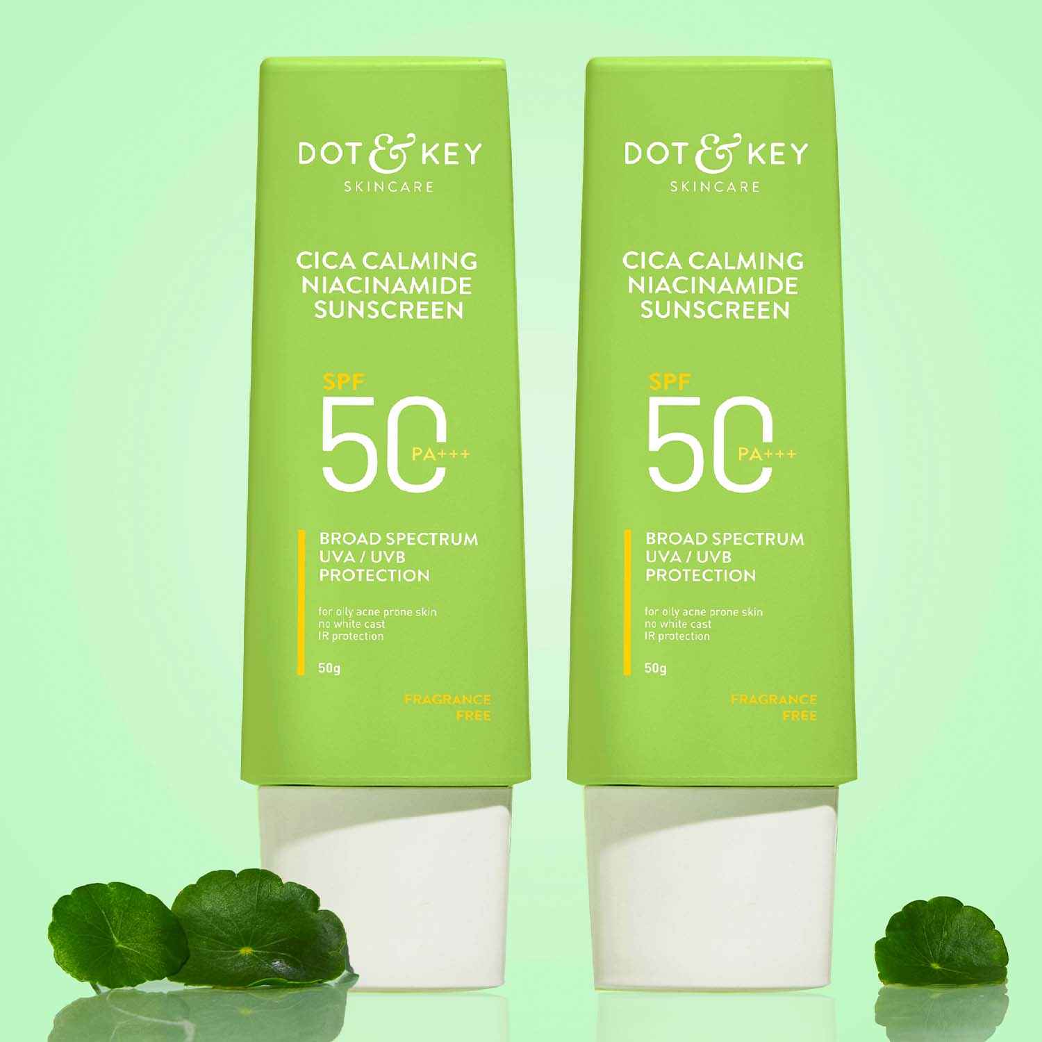 Buy Dot & Key Cica Calming Niacinamide Sunscreen SPF 50 PA+++ Duo - 100g - Purplle