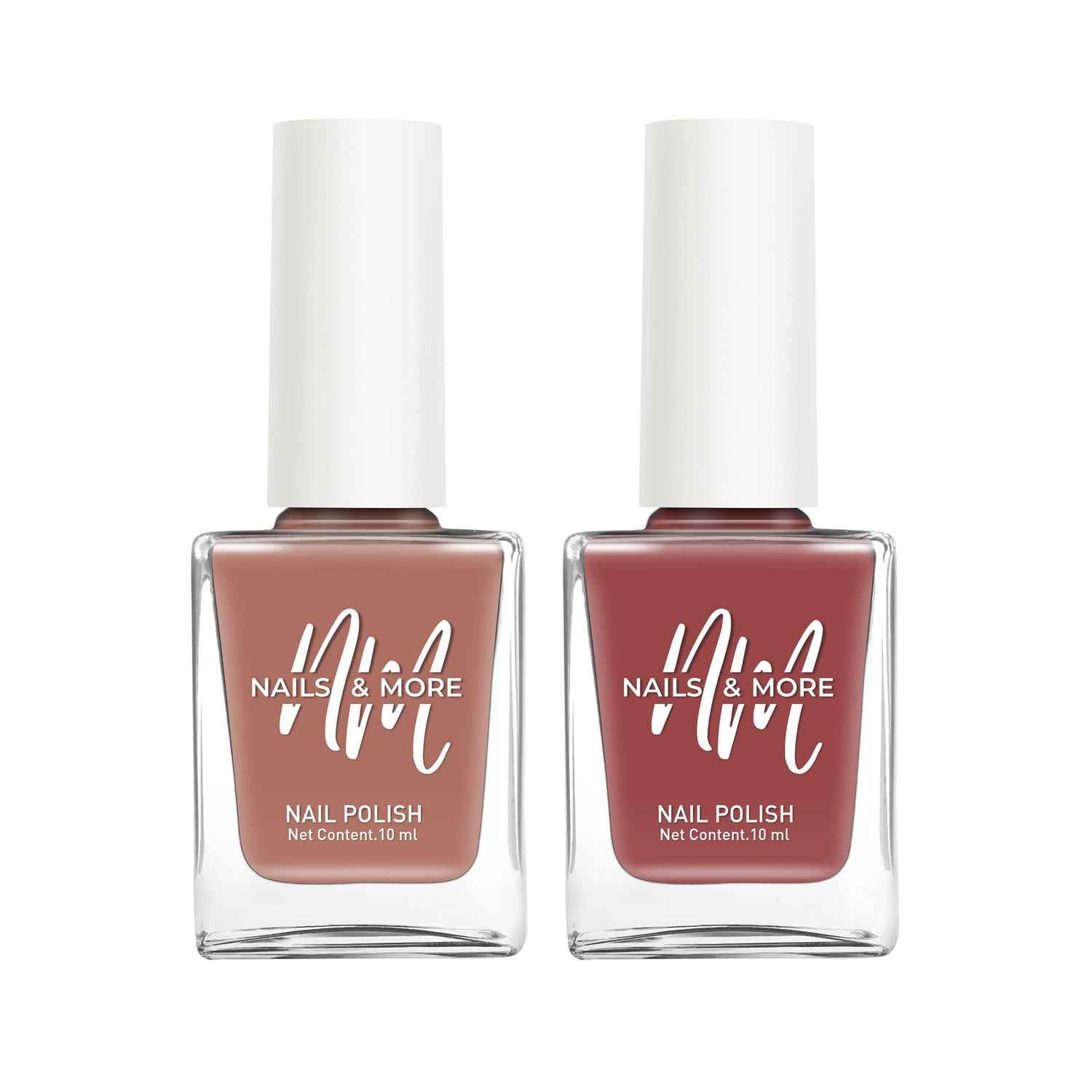 Buy Nails&More Enhance Your Style with Long Lasting in Aubum - Crimson Gold Pack of 2 - Purplle