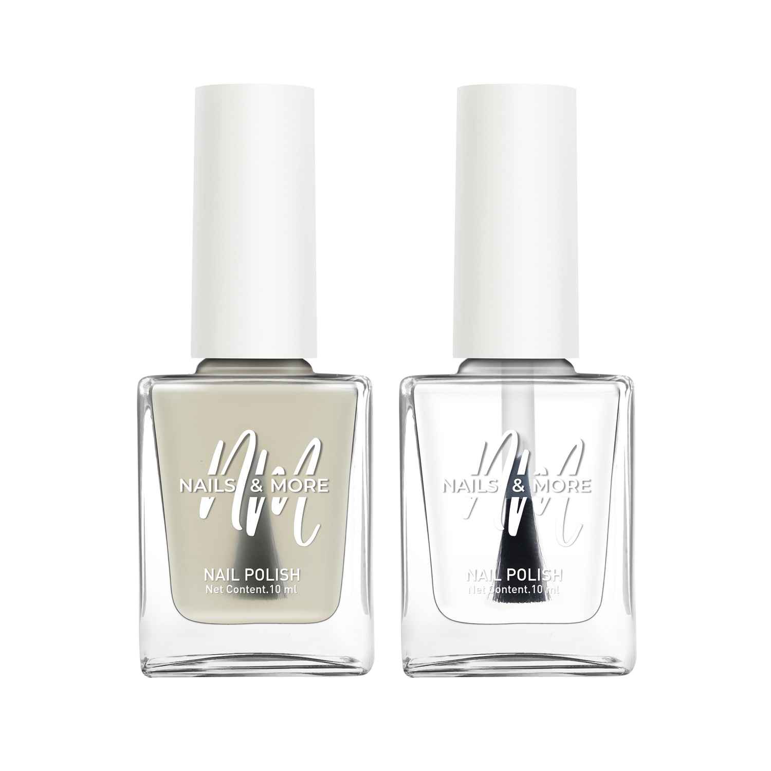 Buy Nails&More Enhance Your Style with Long Lasting in Base Coat - Top Coat Glossy Pack of 2 - Purplle