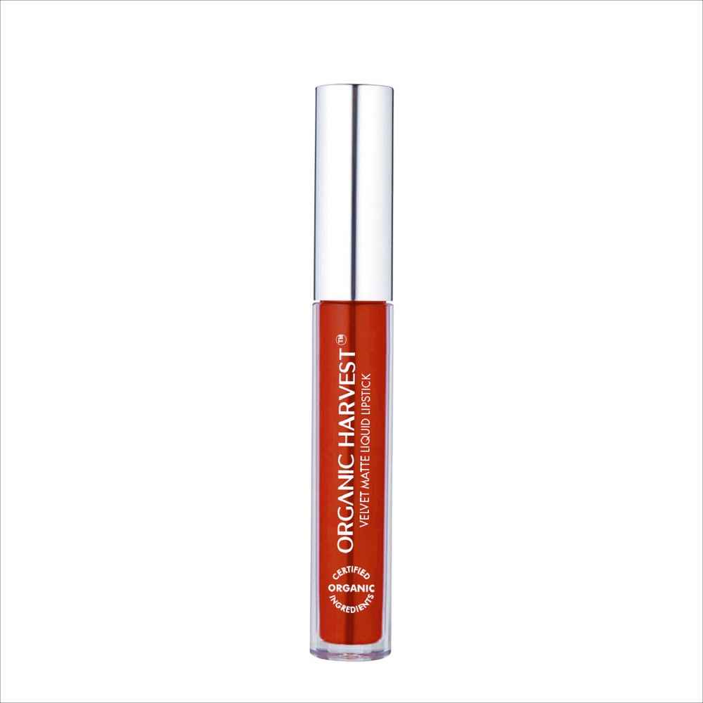 Buy Organic Harvest Velvet Matte Liquid Lipstick - Tomato Red, 2.6 ml - Purplle