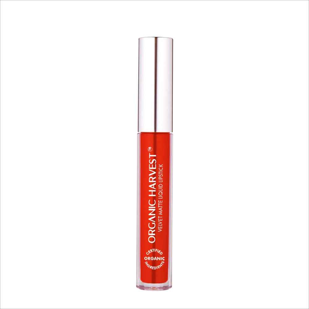 Buy Organic Harvest Velvet Matte Liquid Lipstick - Red Apple, 2.6 ml - Purplle