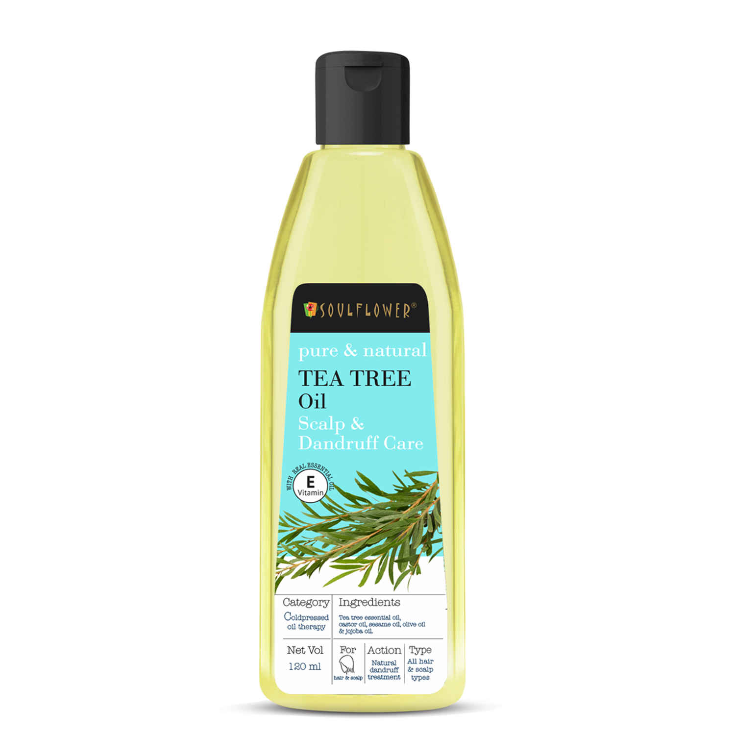 Buy Soulflower Tea Tree Scalp and Anti Dandruff Hair Oil 120 ml - Purplle