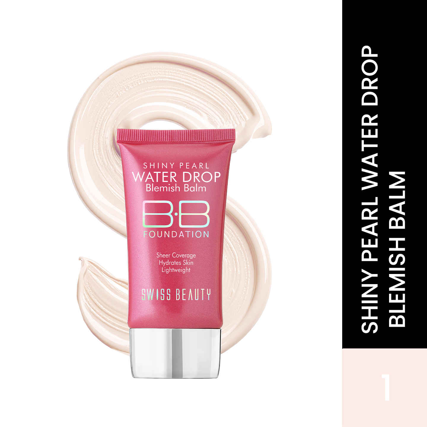 Buy Swiss Beauty Shiny Pearl Water Drop Blemish Balm BB Foundation - 01 (40 ml) - Purplle
