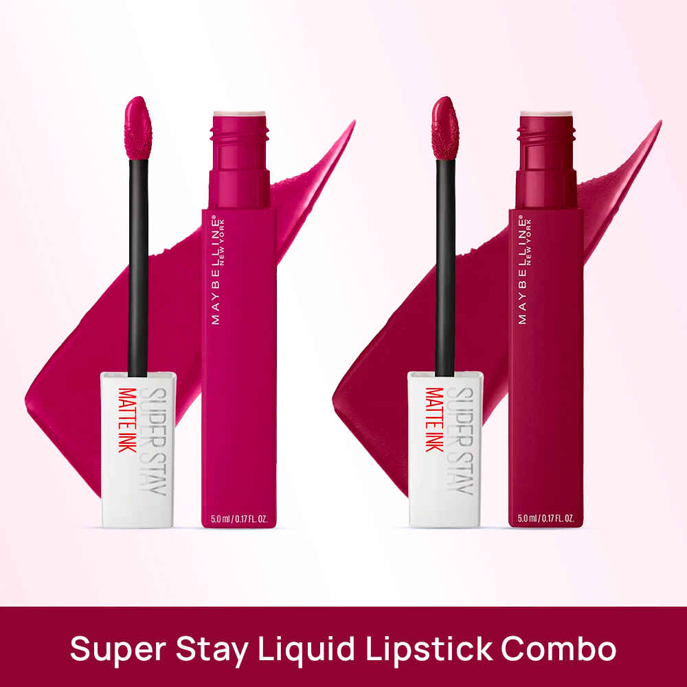 Buy Maybelline New York Super Stay Matte Ink Liquid Lipstick, 120 Artist, 5 gm + 115 Founder 5 gm - Purplle