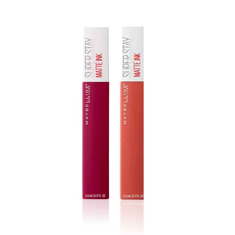 Buy Maybelline New York Super Stay Matte Ink Liquid Lipstick, 120 Artist, 5 gm + 70 Amazonian 5 gm - Purplle