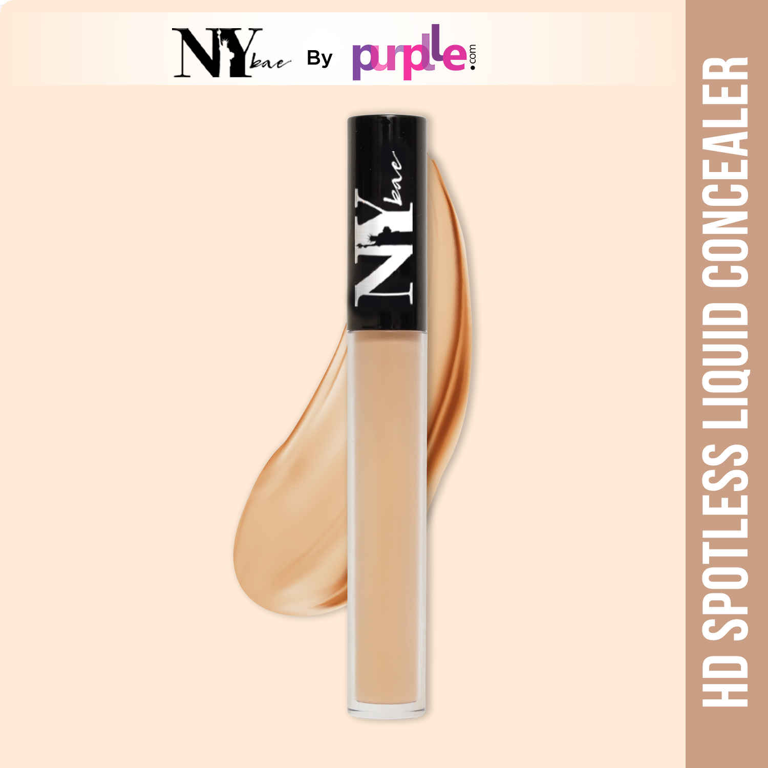 Buy NY Bae HD Spotless Liquid Concealer - Dark & White Chocolate Pretzel 3 (3 ml) | Fair Skin | Yellow Undertone | Enriched with Oils | Long Lasting - Purplle