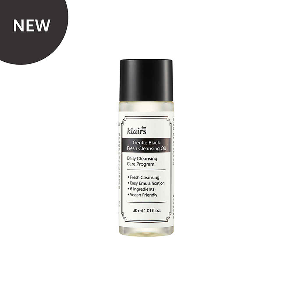 Buy Klairs Gentle Black Fresh Cleansing Oil (30 ml) - Purplle