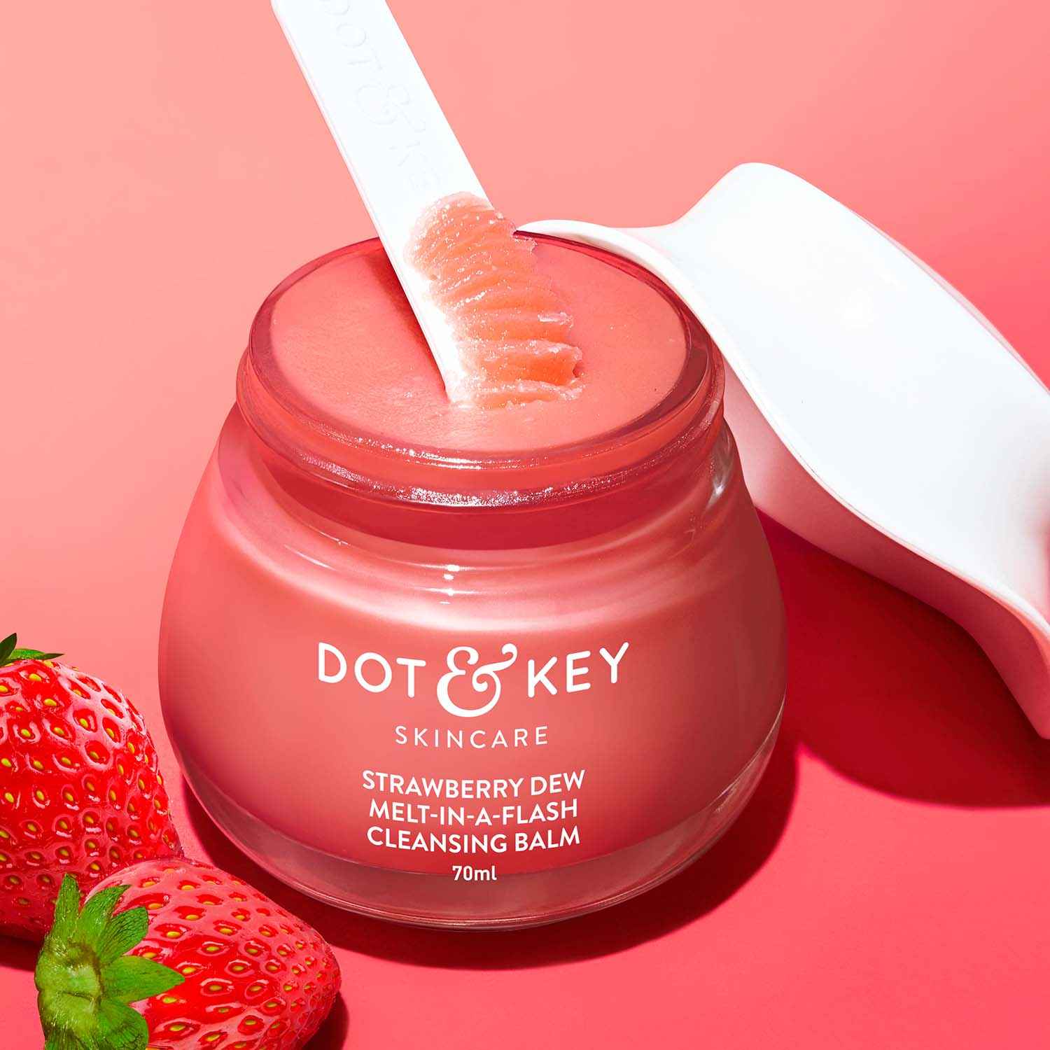 Buy Dot & Key Strawberry Dew Melt-in-a-Flash Cleansing Balm | Makeup Removing Balm - 70 ml - Purplle