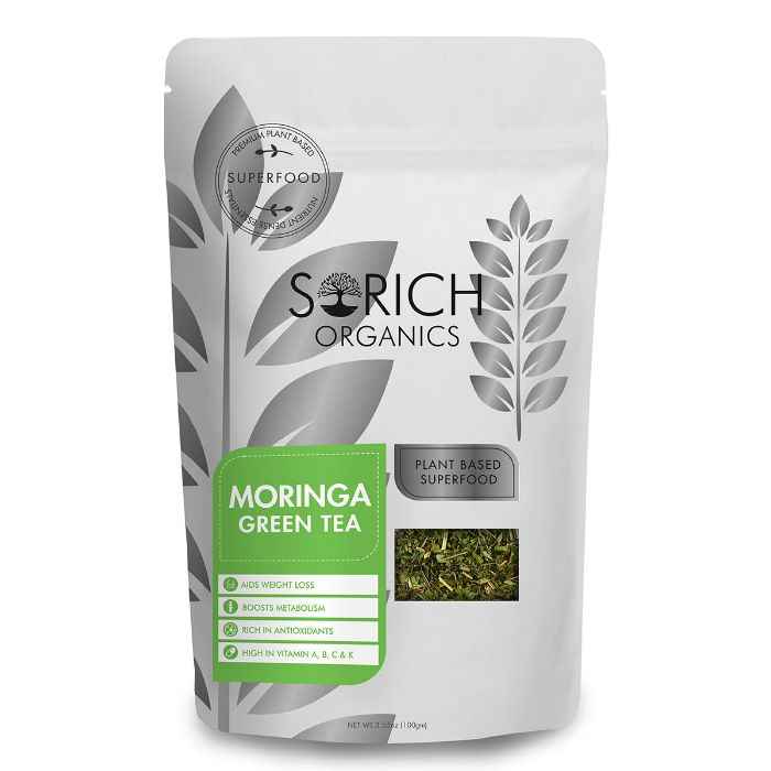 Buy Sorich Organics Moringa Green Tea - Antioxidants & Protein Rich Detox Tea for Weight Management - 100 Gm - Purplle