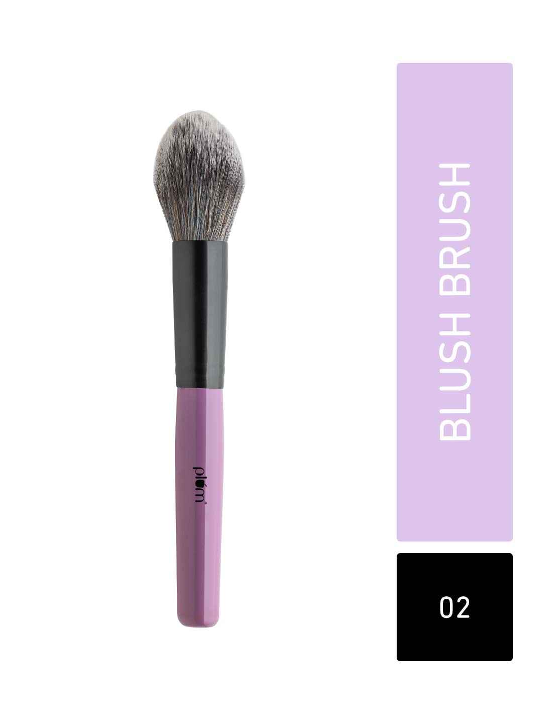 Buy Plum Soft Blend Blush Brush | Ultra-soft Bristles | Flawless Application | Easy Pick-up | 02 - Purplle