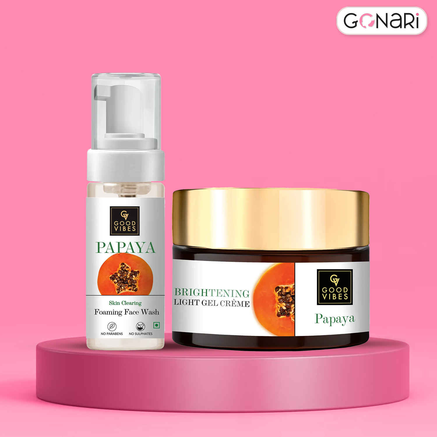 Buy Good Vibes Papaya Brightening Combo Combo of 2 - Purplle