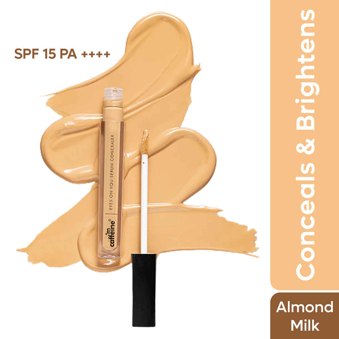 Buy mCaffeine Eyes On You Serum Concealer | Brightens Under Eye & Reduces Dark Circles | Lightweight & Natural Finish for Everyday Use -Almond Milk -5 ml - Purplle