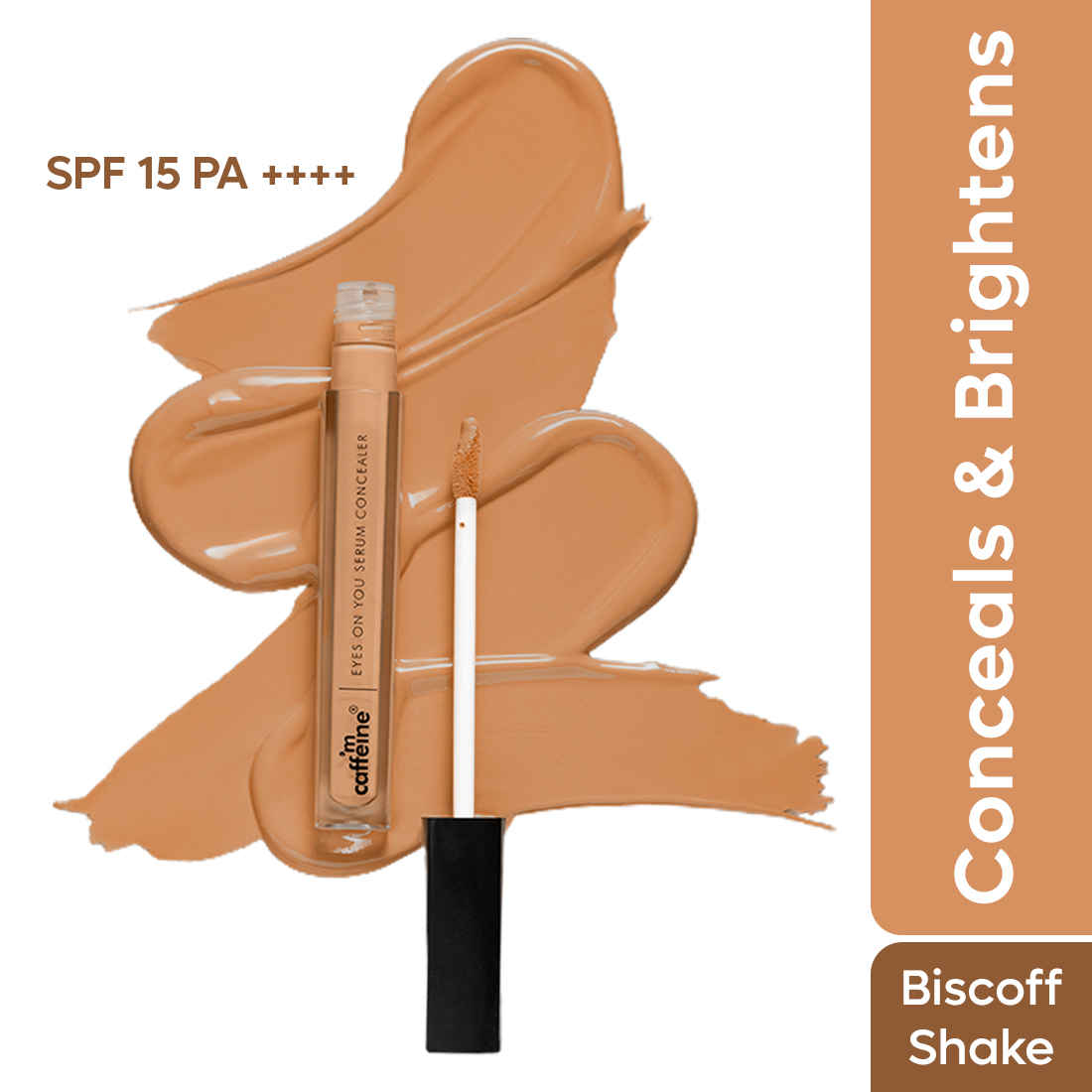 Buy mCaffeine Eyes On You Serum Concealer | Brightens Under Eye & Reduces Dark Circles | Lightweight & Natural Finish for Everyday Use -Biscoff Shake -5 ml - Purplle