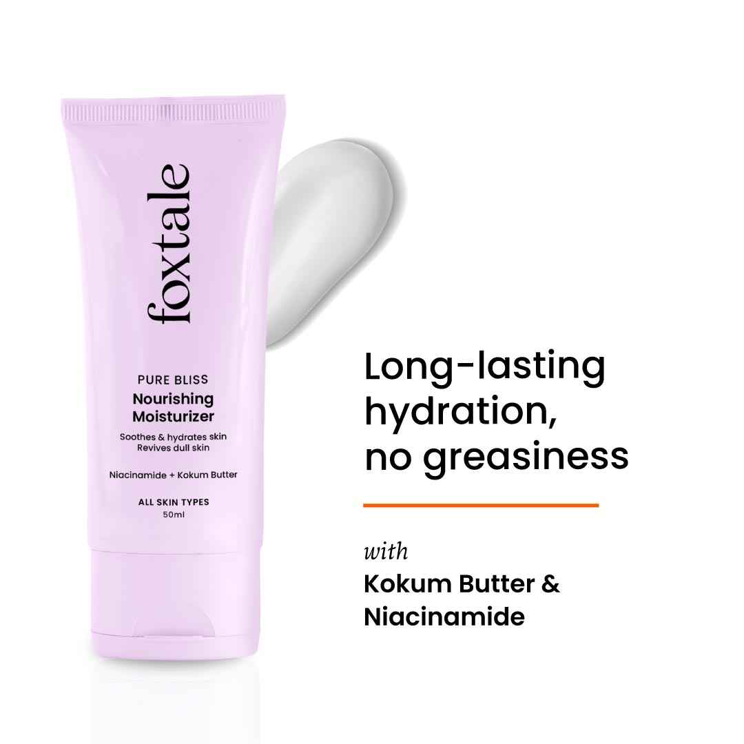 Buy Foxtale Nourishing Face Moisturizer with Niacinamide + Hyaluronic Acid +Kokum Butter- 50 ml - Purplle