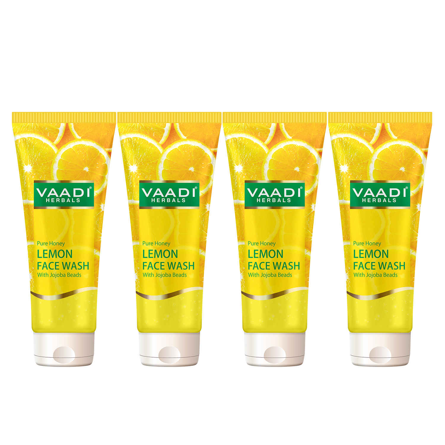 Buy Vaadi Herbals Value Pack Of Honey Lemon Face Wash With Jojoba Beads (60 mlx4) - Purplle