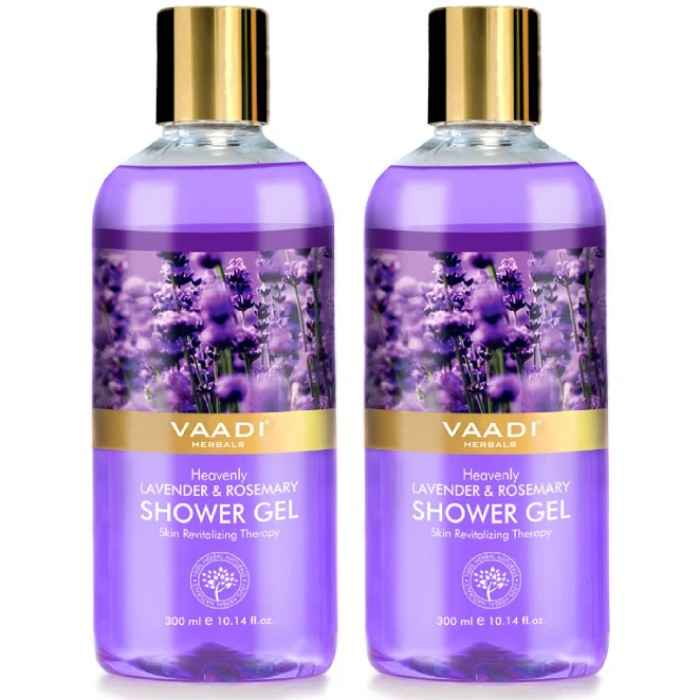 Buy Vaadi Herbals Heavenly Lavender & Rosemarry Shower Gel Value Pack of 2 (300 ml x 2) - Purplle