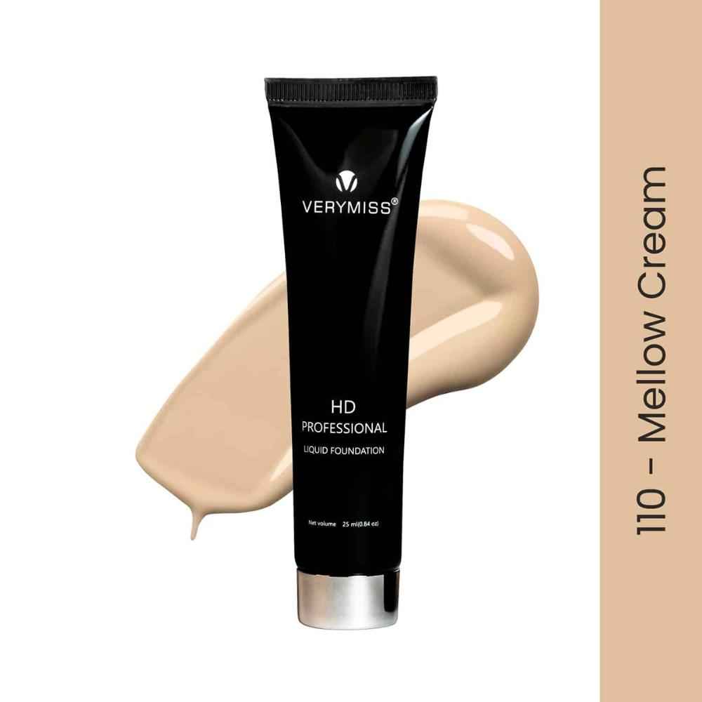 Buy Verymiss HD Professional Liquid Foundation - 110 Mellow Cream 25 ml - Purplle
