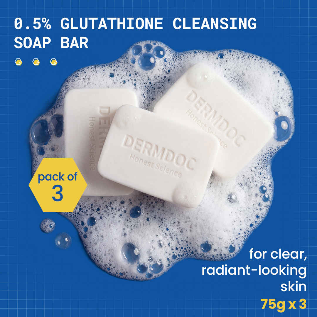 Buy Dermdoc Glutathione Cleansing Bar (Pack of 3) - (75 g each) - Purplle