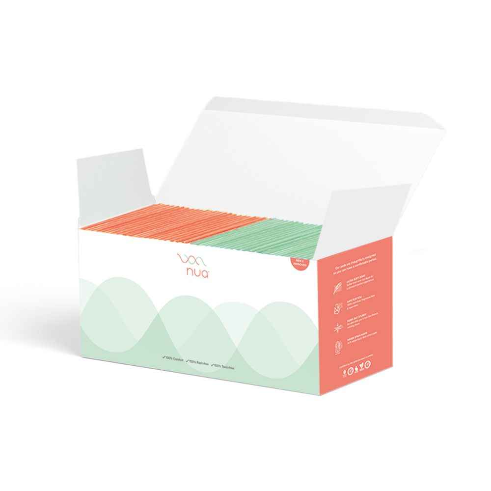 Buy Nua Ultra Thin Sanitary Pads Bulk Pack, 25 Heavy Flow & 25 Medium Flow in each pack (Pack of 50 Pads) || Zero Toxins || Free Disposal Cover - Purplle