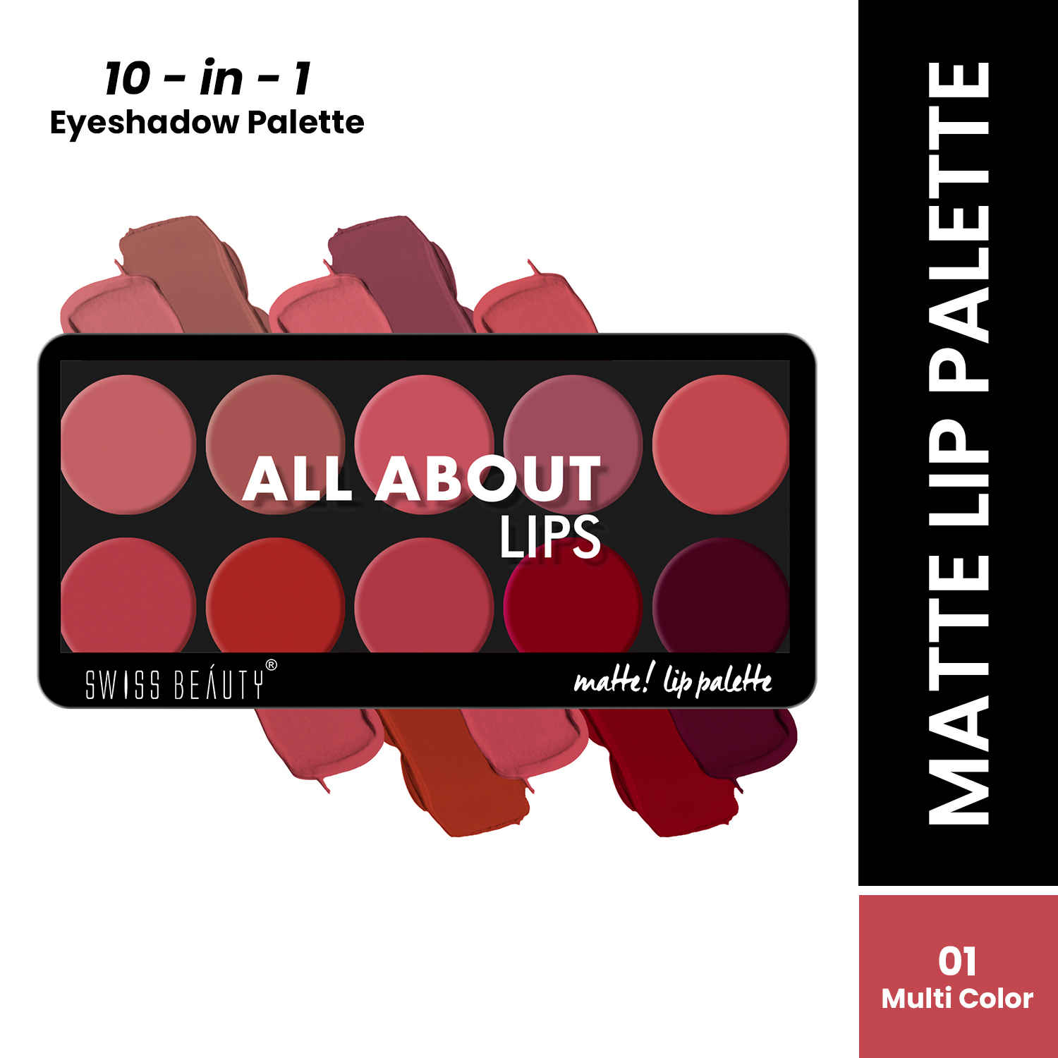 Buy Swiss Beauty Lip Pallete - Multi-01 (12 gm) - Purplle