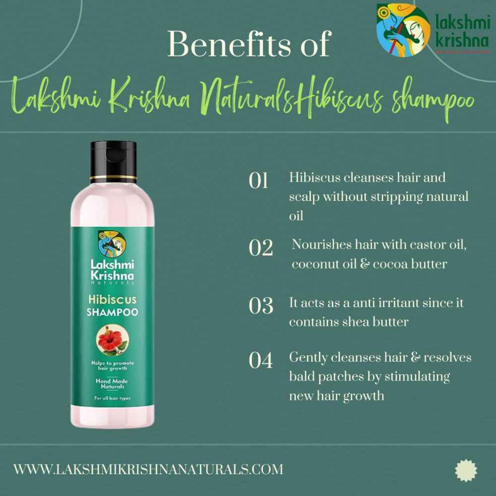 Buy Lakshmi Krishna Naturals Hibiscus shampoo 200 ml - Purplle
