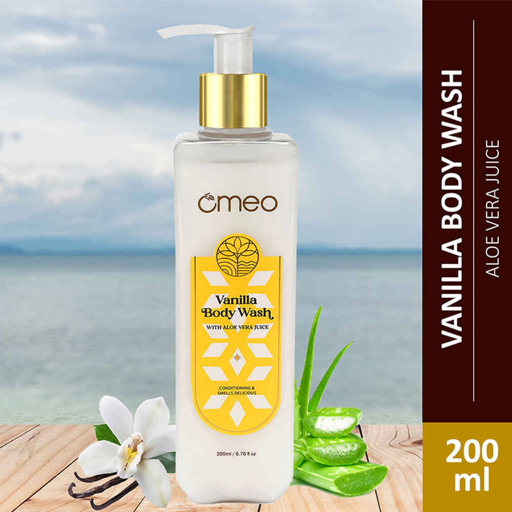 Buy Omeo Vanilla Body Wash, Shower Gel Enrich With Aloe Vera Juice Extract for Men & Women 200 ml - Purplle