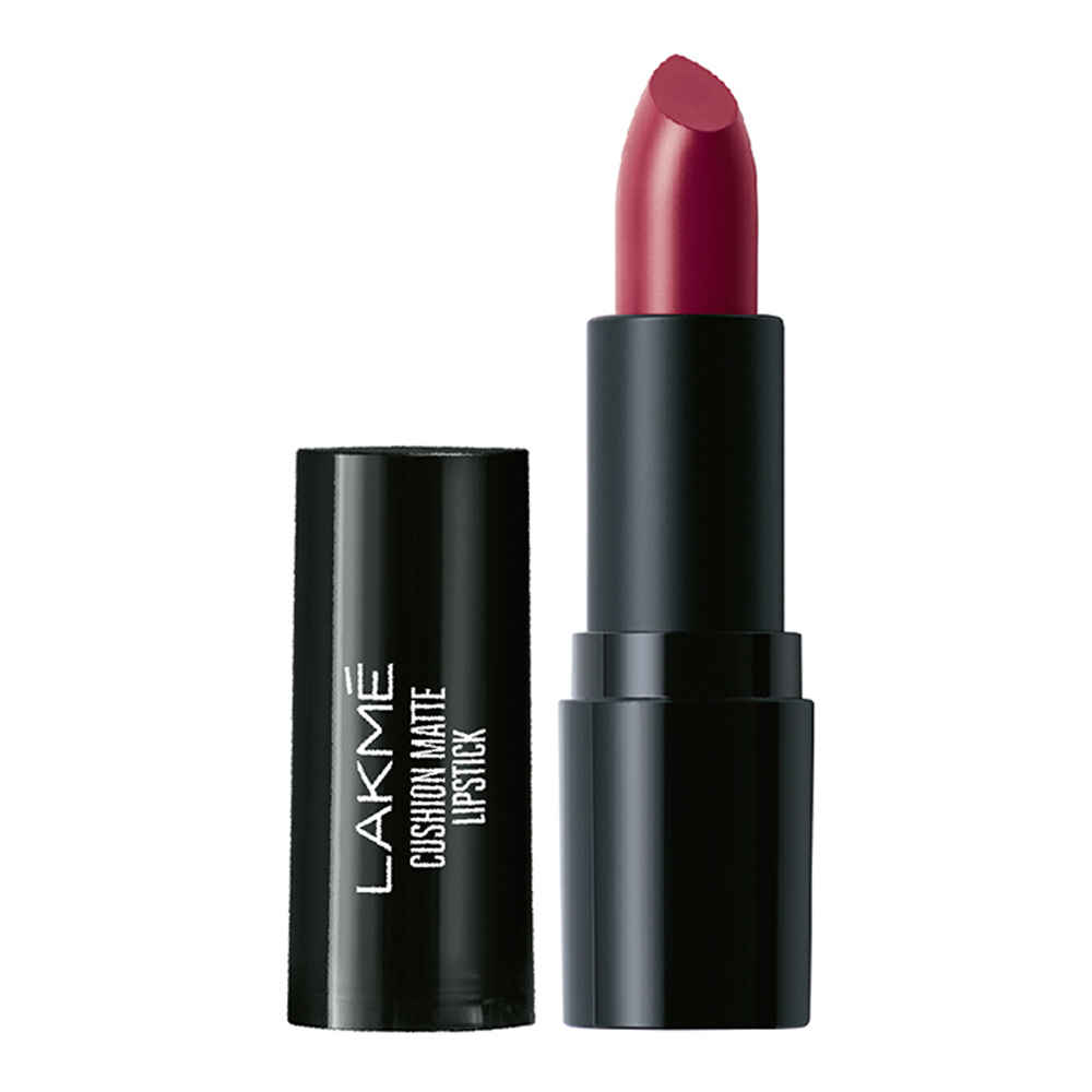 Buy Lakme Cushion Matte Lipstick, Plum Obsession (4.5 gm) - Purplle
