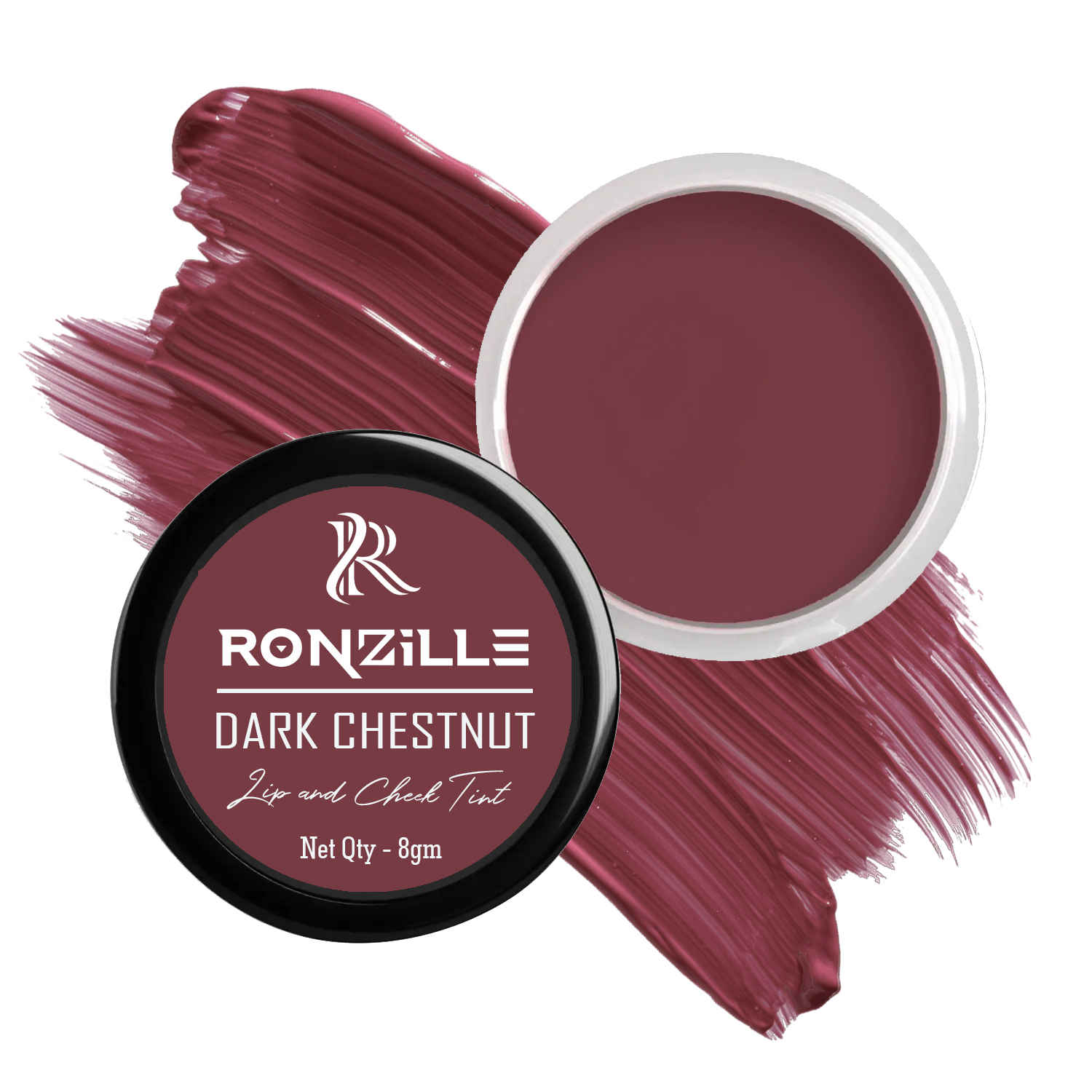Buy Ronzille Lip and cheek Tint Dark Chestnut 8 gm - Purplle
