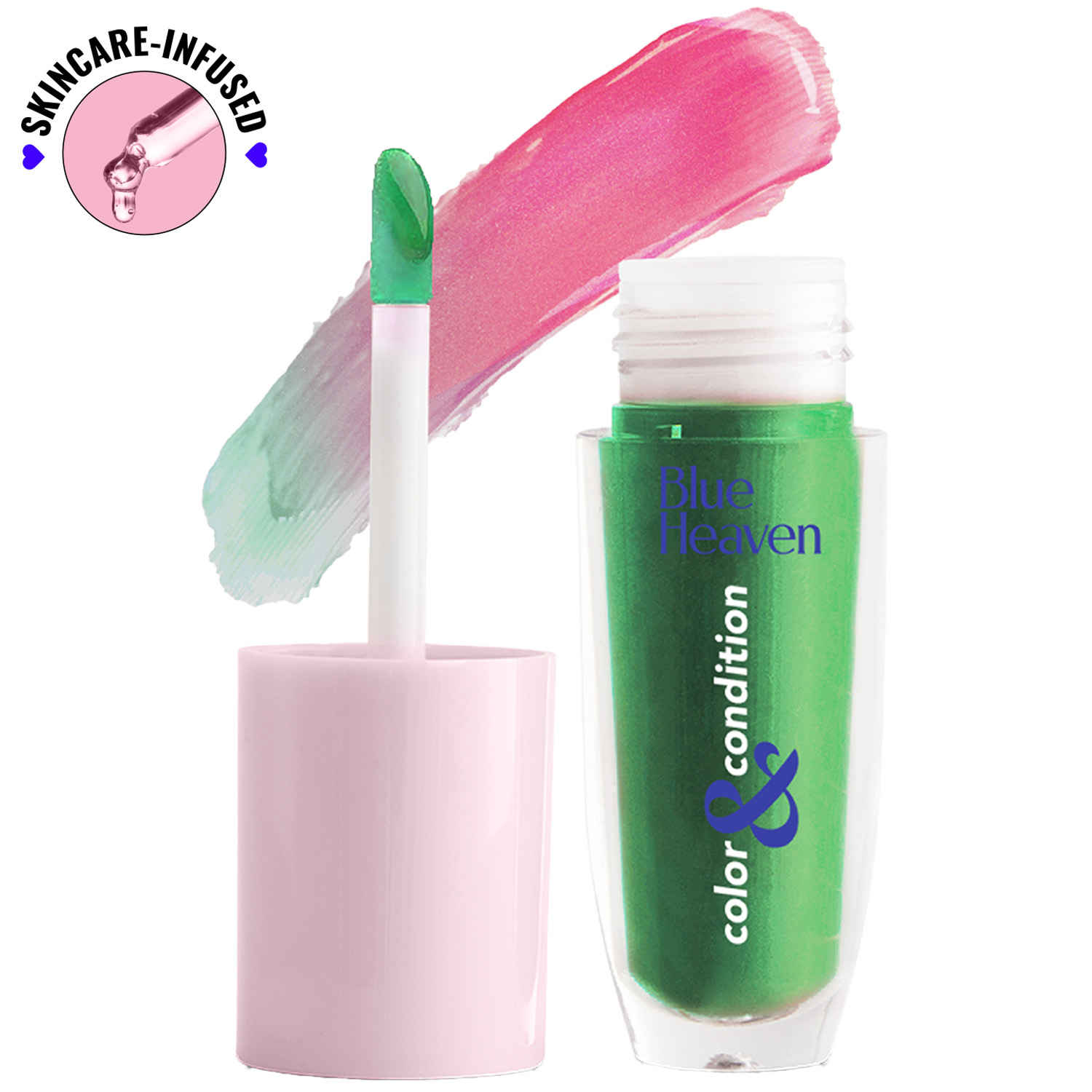 Buy Blue Heaven Color & Condition Tinted Lip Oil, Green Witch, 4.2 ml - Purplle