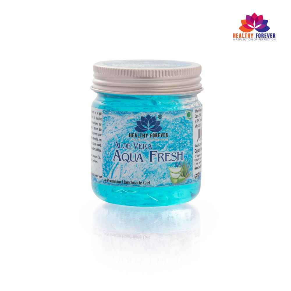 Buy Healthy Forever Homemade Aqua Fresh Gel with Pure Aloe Vera for All Skin Types Pack of 1 120 gm - Purplle