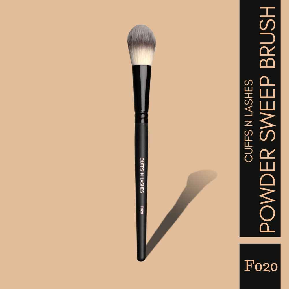 Buy Cuffs N Lashes Makeup Brushes, F020 Powder Sweep Brush - 1 pc - Purplle