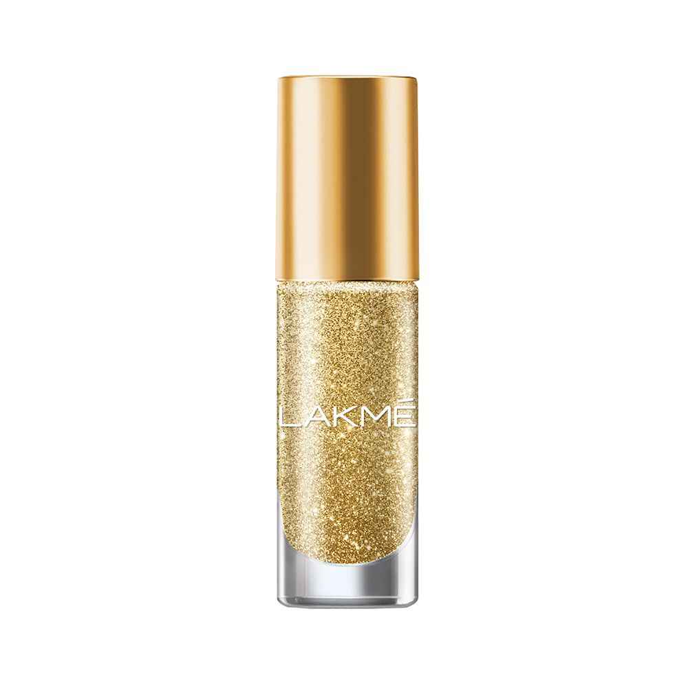 Buy Lakme Glitterati Collection Nail Paint Golden Glow 6 ml - Purplle