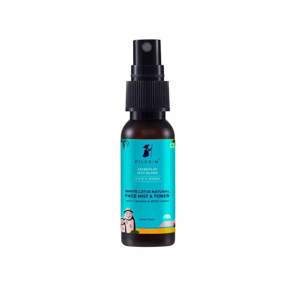 Buy Pilgrim Mini-White Lotus Natural Face Mist & Toner with Camellia & Witch Hazel 30 ml - Purplle