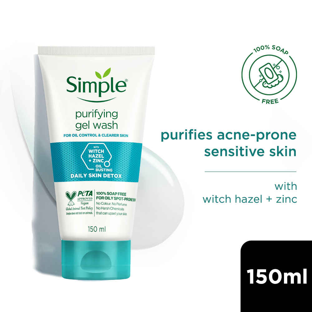 Buy Simple Daily Skin Detox Purifying Facial Wash 150 ml - Purplle