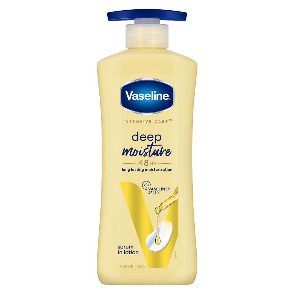 Buy Vaseline Deep Moisture Serum In Lotion, 400 ml | Enriched with Glycerin for Nourished Soft Skin - Purplle
