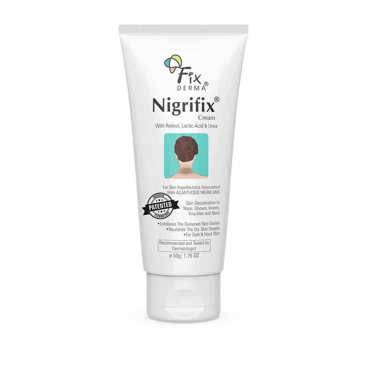 Buy Fixderma Nigrifix Cream For Acanthosis Nigricans With Lactic Acid,Dermatologist Tested Retinol Cream,Hyperpi gmentation Removal Cream,For Dark Body Parts Like Neck, Ankles, Knuckles, Armpits, Thighs & Elbows,Exfoliant - 50 gm - Purplle