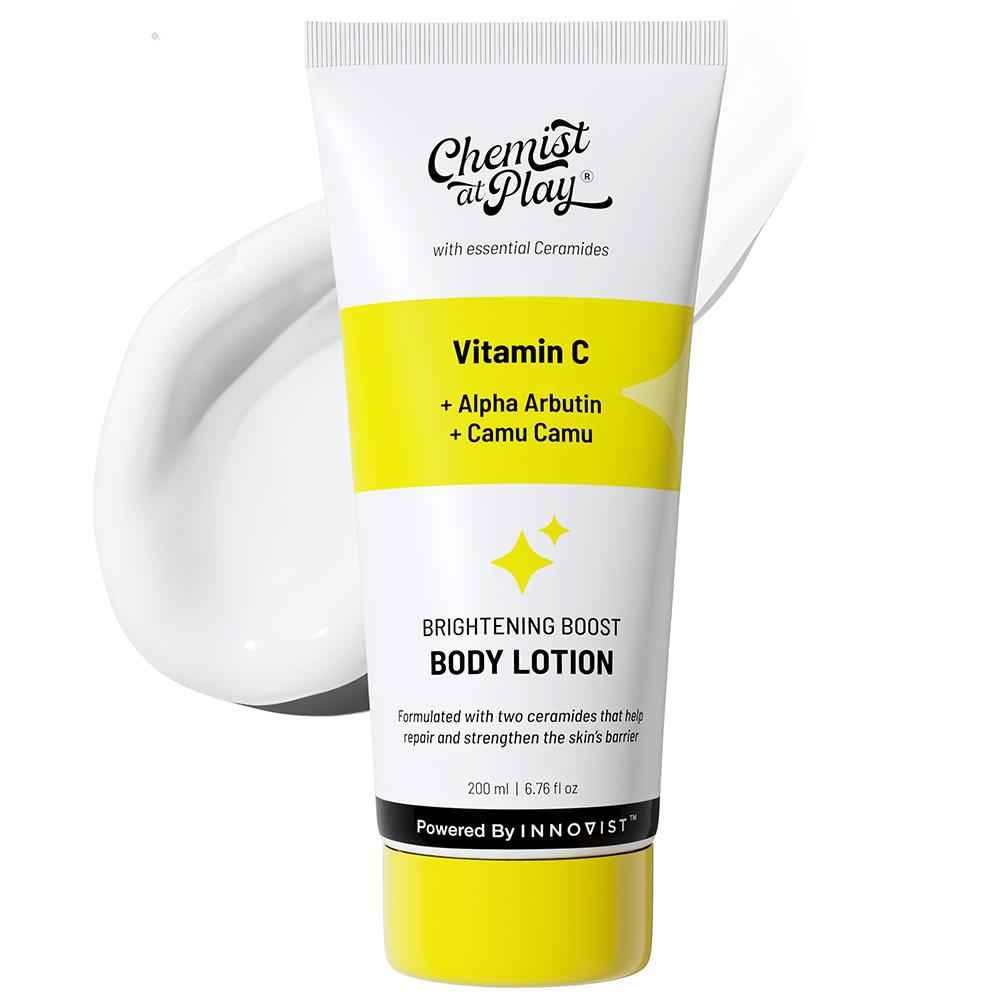 Buy Chemist at Play Brightening Body Lotion | Skin Moisturization | Arbutin & Vitamin C | 200 ml - Purplle