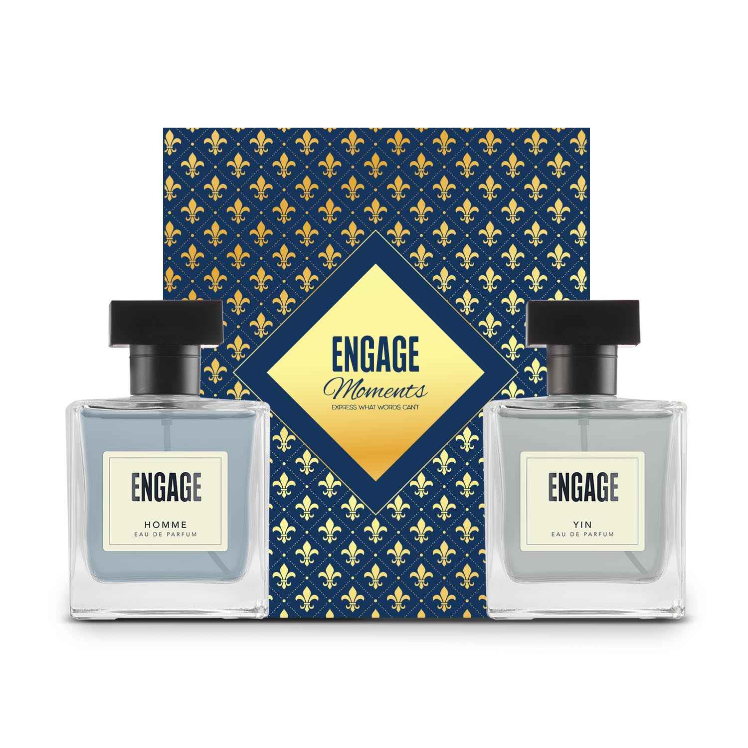 Buy Engage Moments Luxury Perfume Gift for Men, Long Lasting, Birthday Gift, Fresh & Woody, Pack of 2, 200ml - Purplle