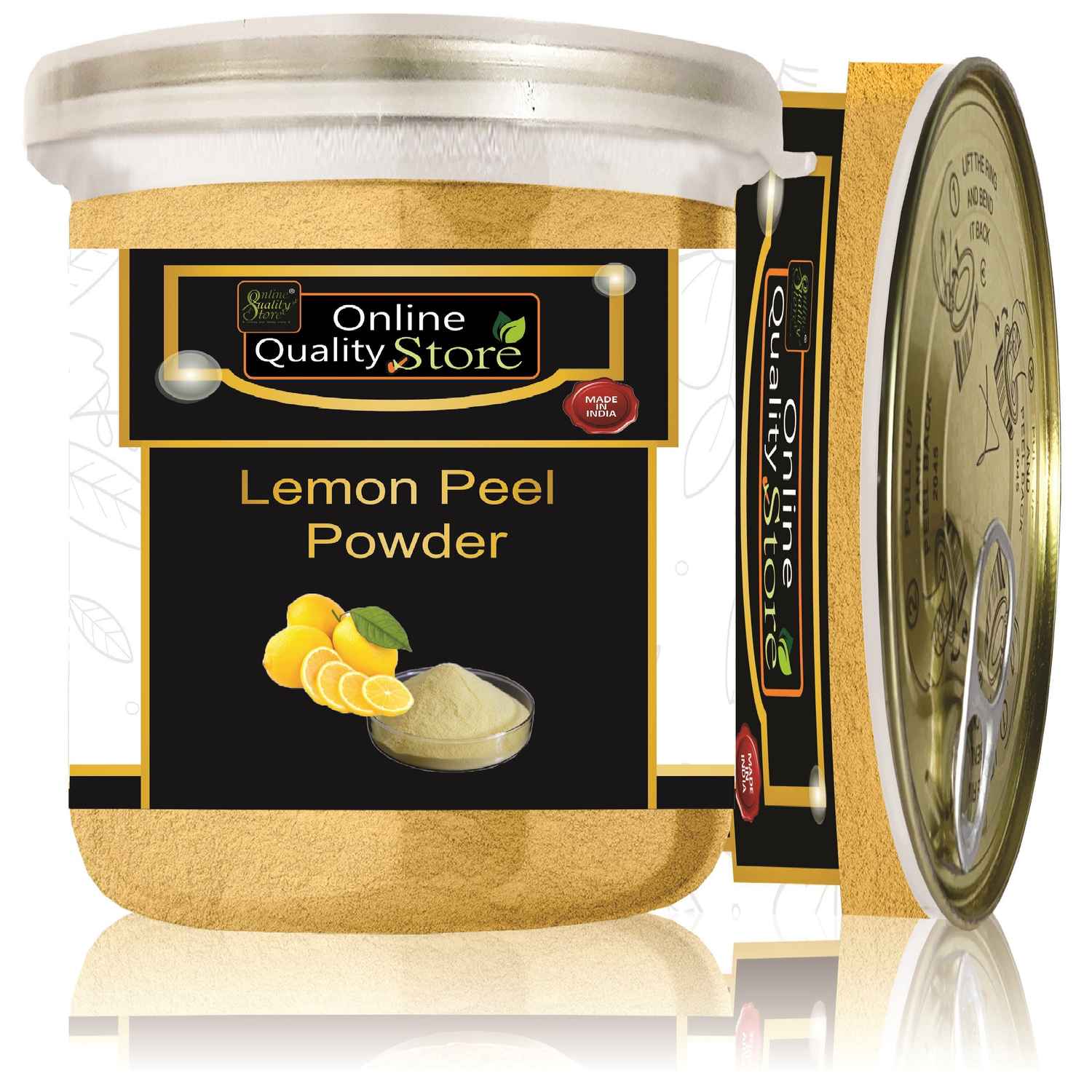 Buy Online Quality Store Lemon Powder For Skin Whitenin_100 gm- Organic Lemon Face Gel - Lemon Peel Gel for Brightening & Radiance Deep Clean Gel Mask {jar_Lemon_Peel_100} - Purplle