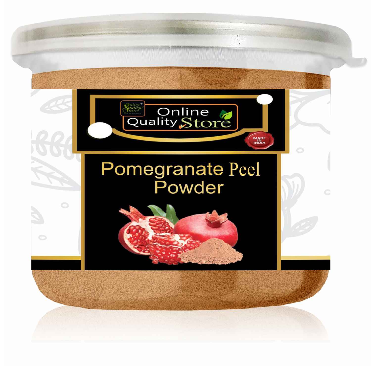 Buy Online Quality Store Pomegranate Powder - 100 gm |pomegranate peel powder |pomegranate peel for face,body,skin & hair |anar ka powder |organic pomegranate peel {Jar_pomegranate_100g} - Purplle