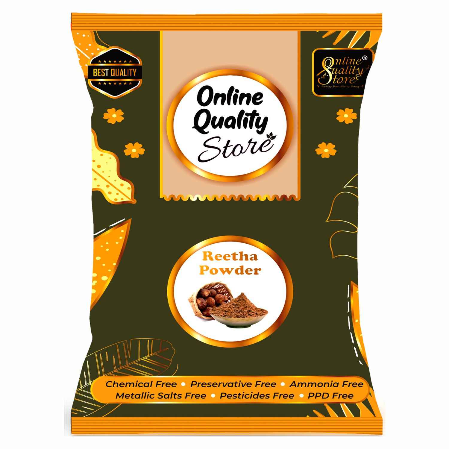 Buy Online Quality Store Ritha Powder - 400 gm |reetha powder |Organic Reetha Powder For Hair Growth|Aritha|Reetha|Ritha|Soapnuts (Sapindus Mukorossi) Powder For Silky & Smooth Hairs - Purplle