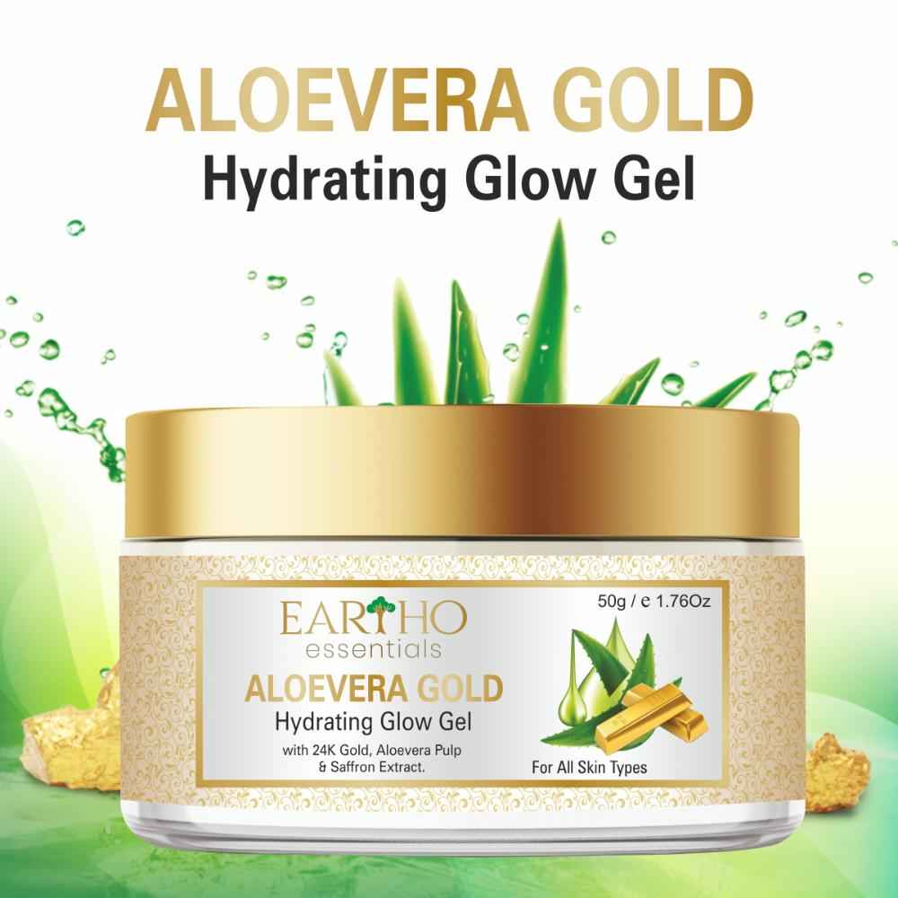 Buy Eartho Essentials Aloevera Gold Hydrating Glow Gel 50 gm - Purplle