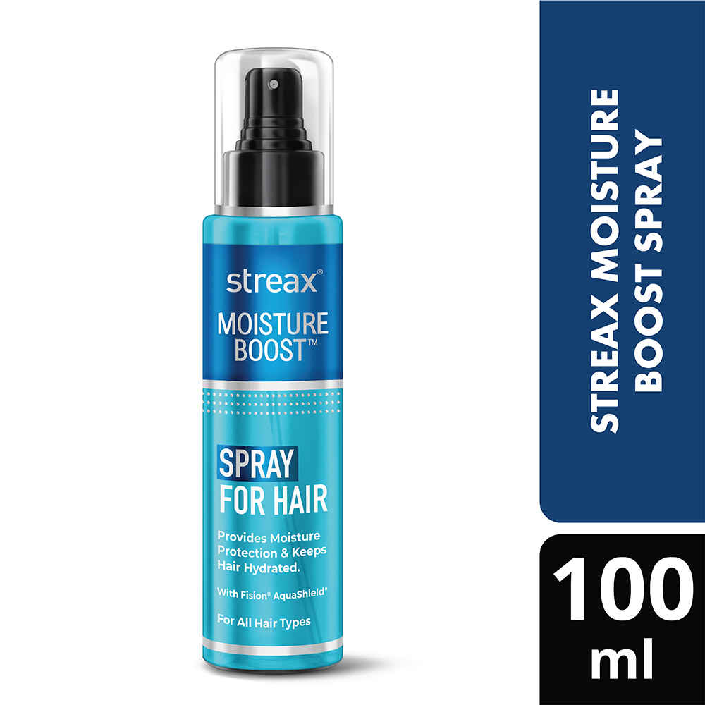 Buy Streax Moisture Boost Spray Hair Serum, 100 ml for Women & Men II Hydrating, Frizz Free ,Smooth & Silky finish II With Fision AquaShield - Purplle